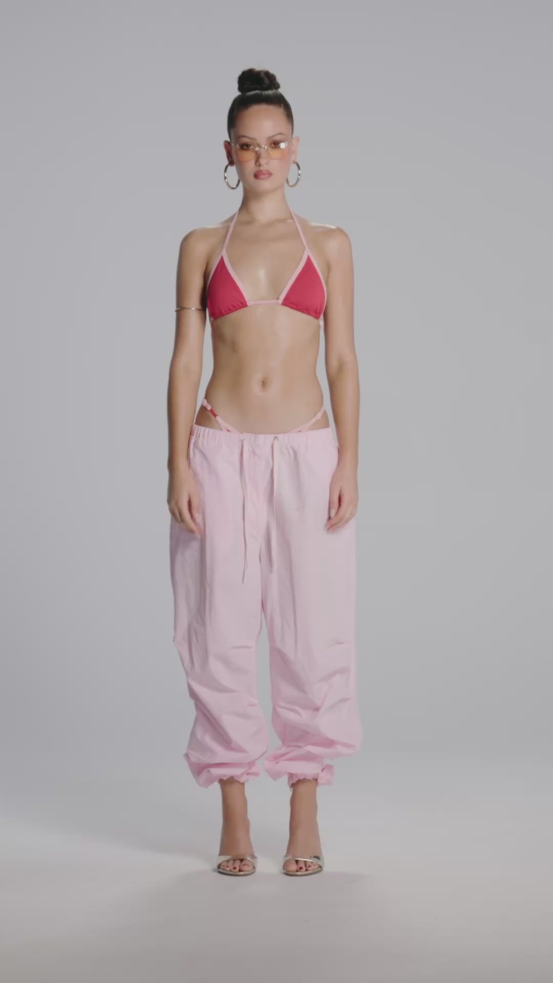 Pink icon pants tusea