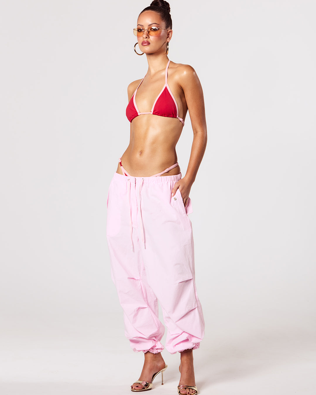 Pink icon pants by tusea
