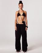 Black icon pants tusea