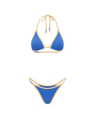 blue triangle bikini icon by tusea